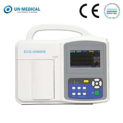 CE ISO Touchscreen 6 Saluran Mesin EKG Digital Mesin EKG Medis