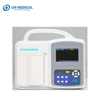Layar Sentuh Mesin EKG Digital ISO CE UN8006 Tiga Saluran