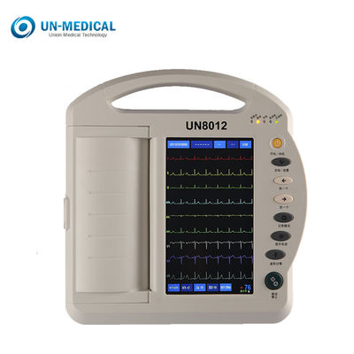 4.3 Inch 12 Lead Monitor EKG Rumah Sakit Isi Ulang Bertenaga Baterai Li