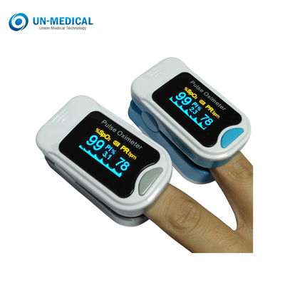 Rumah / Rumah Sakit Noninvasif Finger Clip Pulse Oximeter Dengan Warna OLED